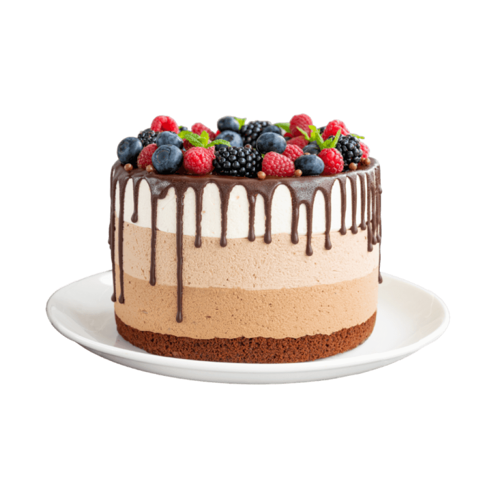 Chocolate covered cake