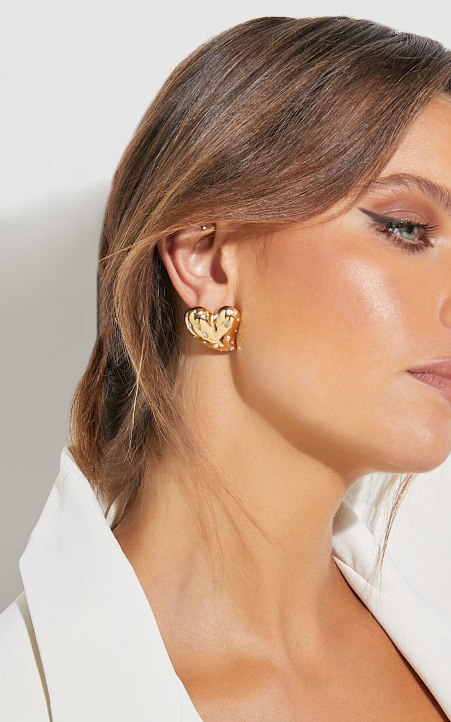 Twinkle Heart Earrings - Image 2